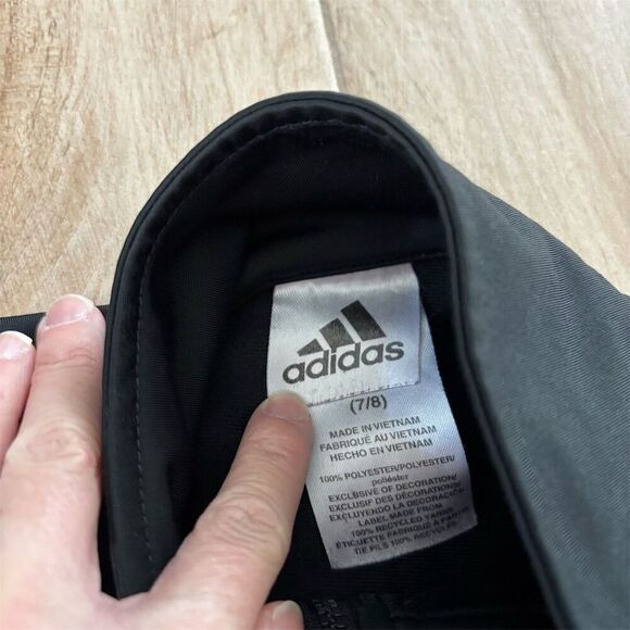 Adidas Youth Track Jacket Black White Size 7-8 Unisex Kids Activewear - Picture 4 of 5